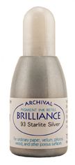 Starlite Silver - Re-inker - Brilliance Pigment Ink Pad