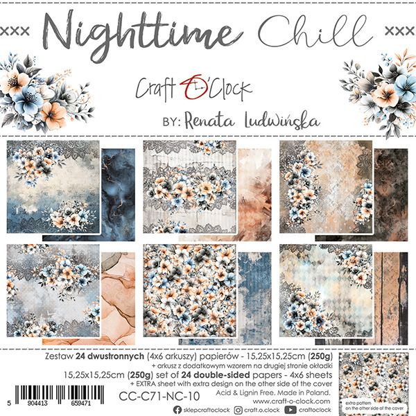 6x6 Paper Pad - Nighttime Chill Collection