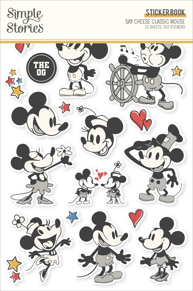 Sticker Book - Say Cheese Classic Mouse