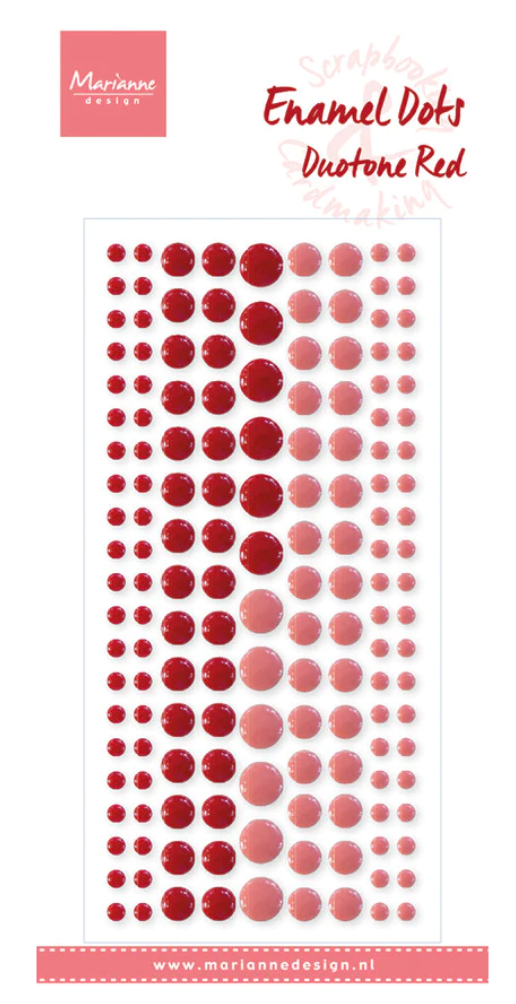 Duotone Red - Enamel Dots