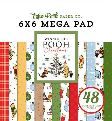 6x6 Mega Paper Pad - Winnie the Pooh Christmas Collection