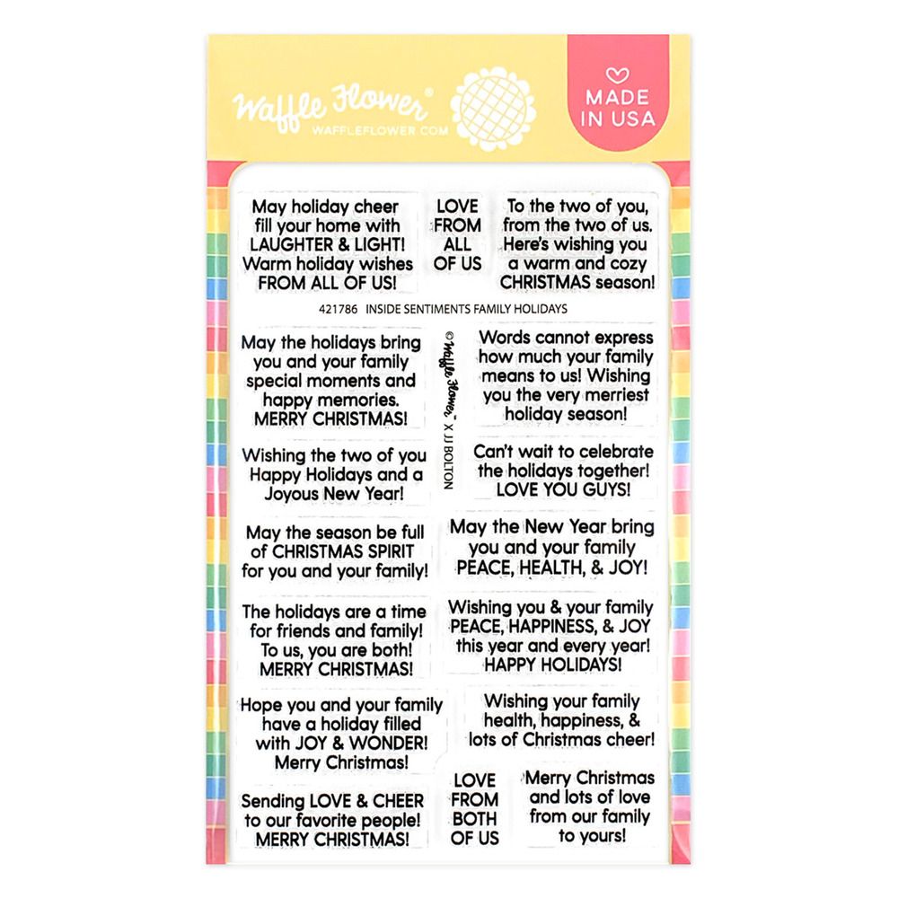 Inside Sentiments Family Holidays - Stamp Set