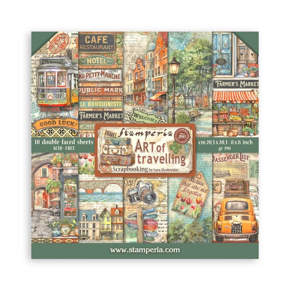 8x8 Paper Pad - The Art of Traveling Collection