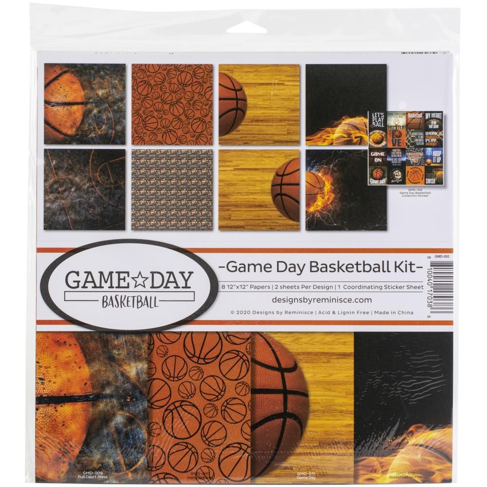 12x12 Collection Kit - Game Day Basketball Collection