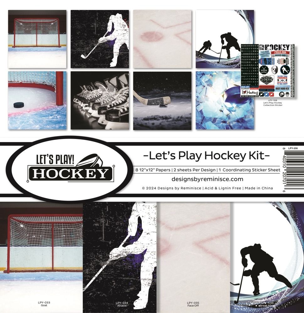 12x12 Collection Kit - Let&#39;s Play! Hockey Collection