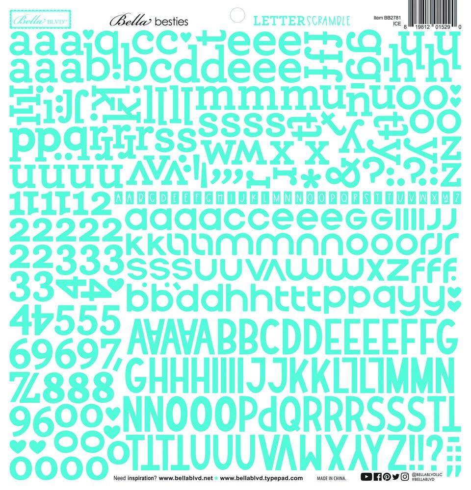 Ice - Letter Scramble - Alpha Sheet