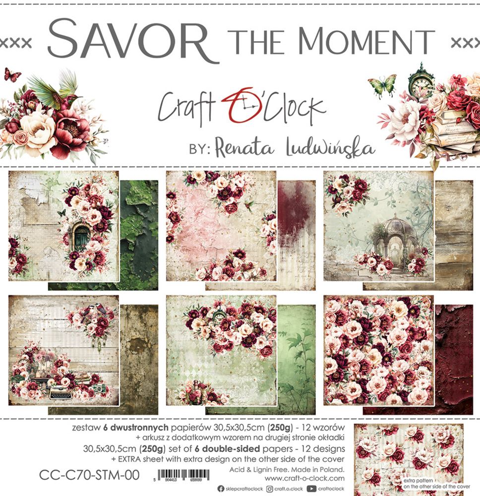 12x12 Paper Pad - Savor the Moment Collection