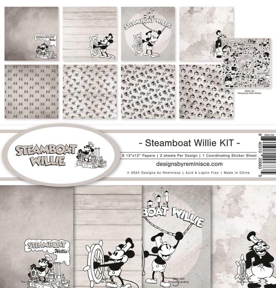 12x12 Collection Kit - Steamboat Willie Collection