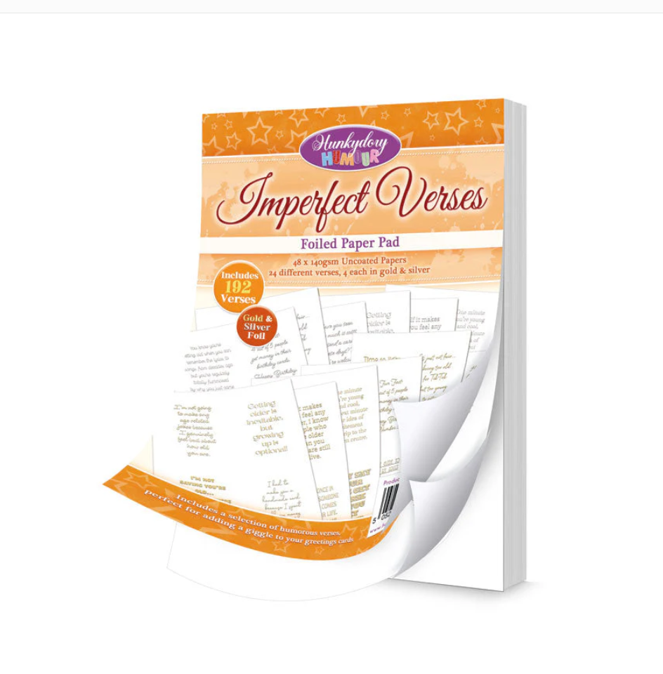 Imperfect Verses - Sentiment Verses - Foiled Paper Pad