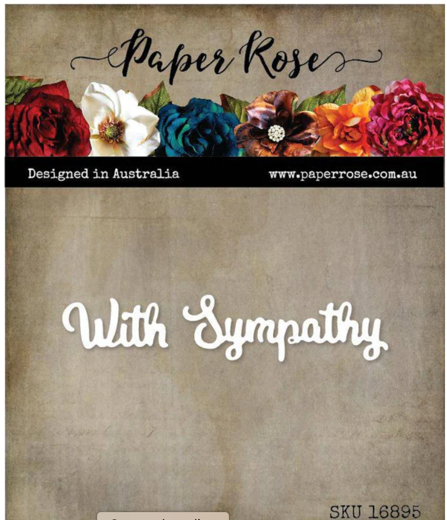 With Sympathy - Small - Die Set