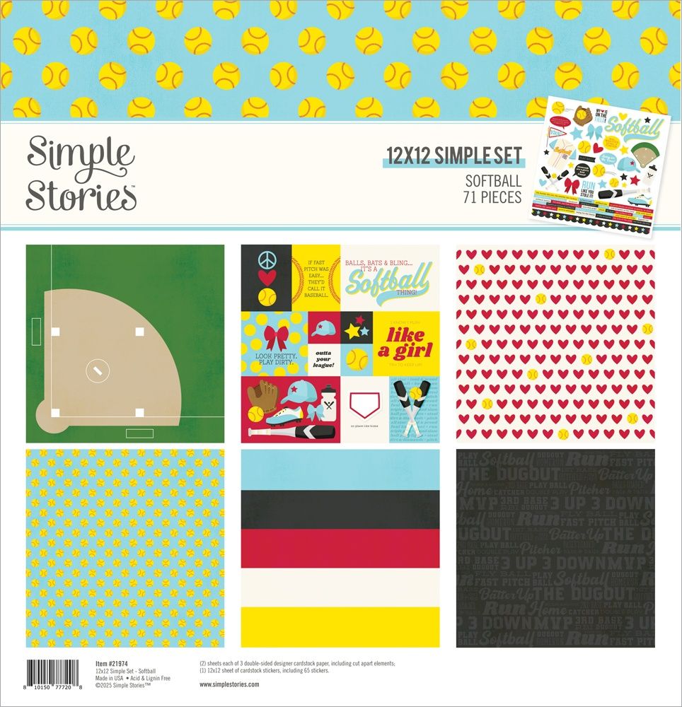 12x12 Collection Kit - Softball Collection