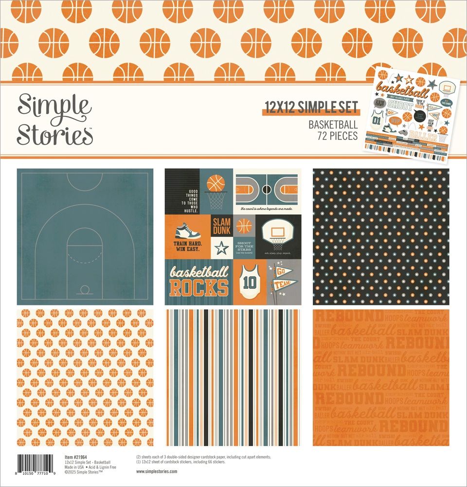 12x12 Collection Kit - Basketball Collection