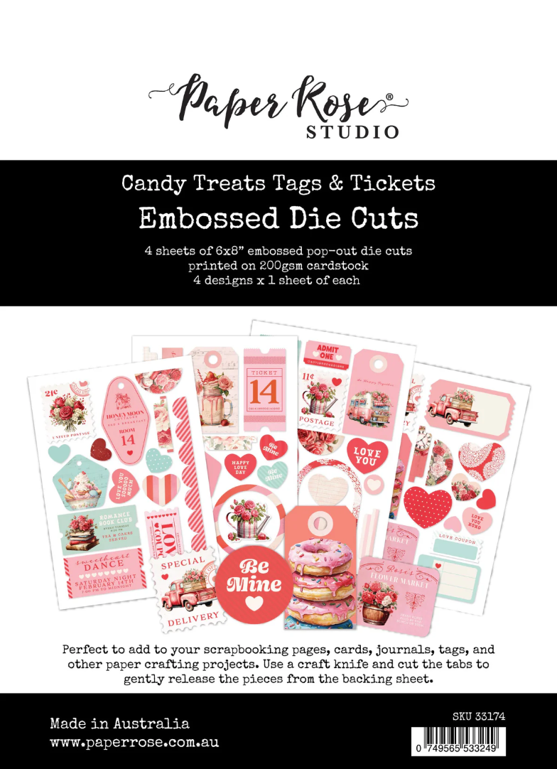Tags &amp; Tickets - Embossed Die Cuts - Candy Kisses Collection