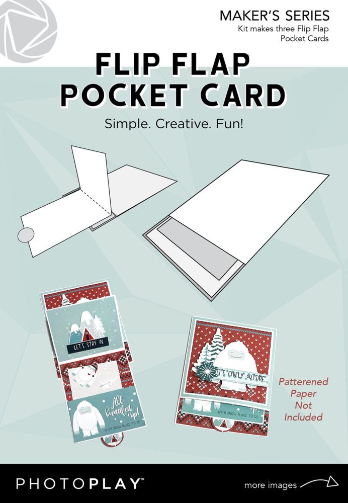 White - Flip Flap Pocket Cards