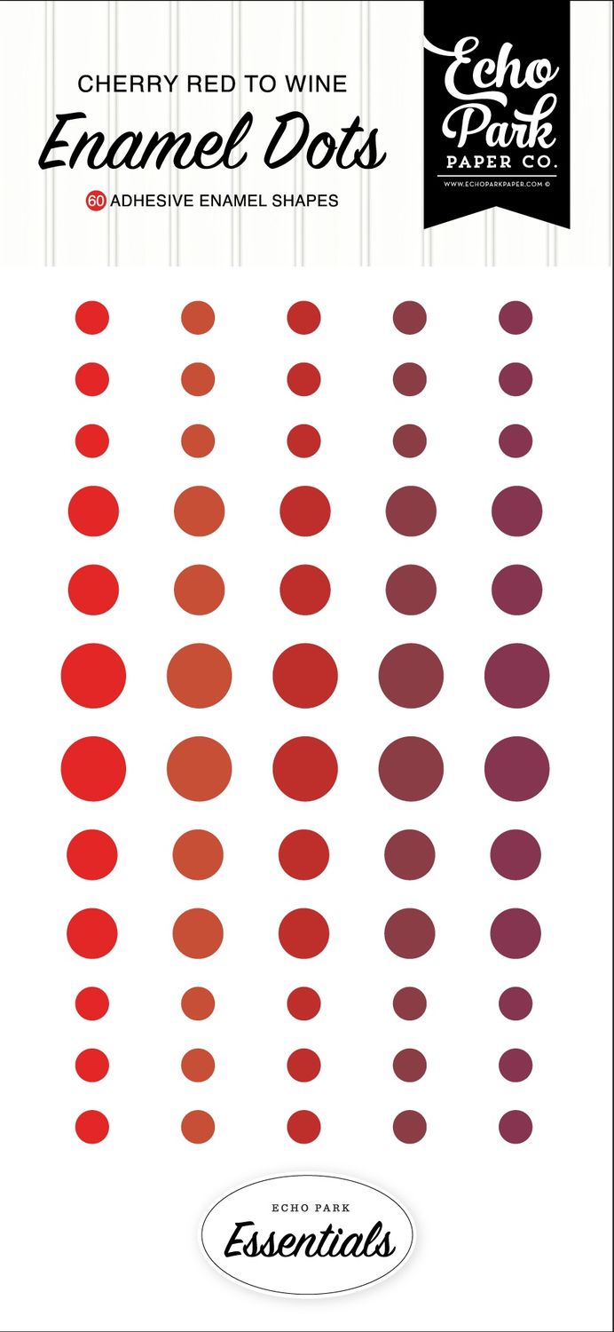 Enamel Dots - Red - Essentials Collection