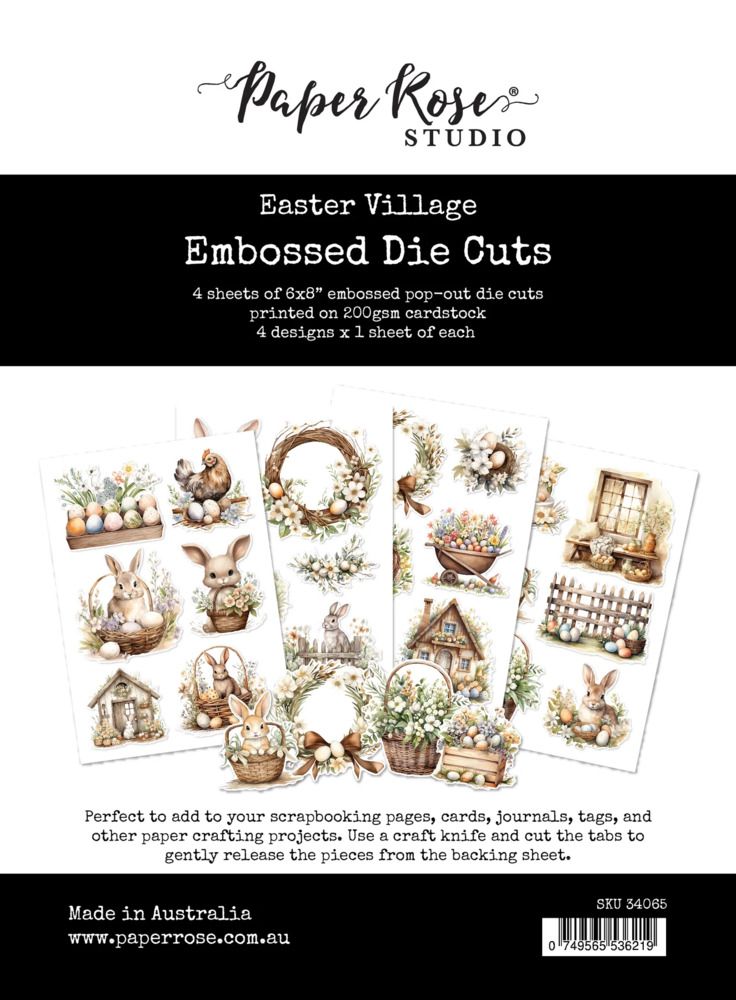 Embossed Die Cuts - Easter Village Collection