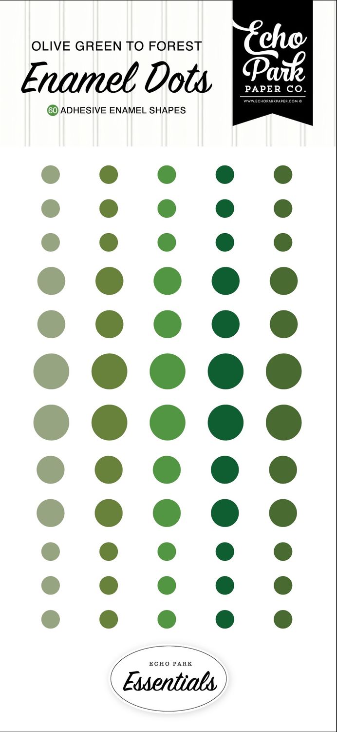 Enamel Dots - Green - Essentials Collection