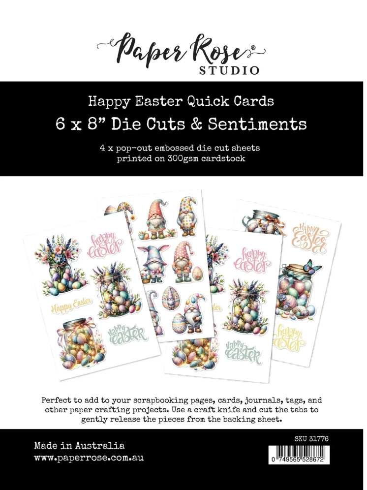 Quick Cards Die Cuts &amp; Sentiments - Happy Easter Collection