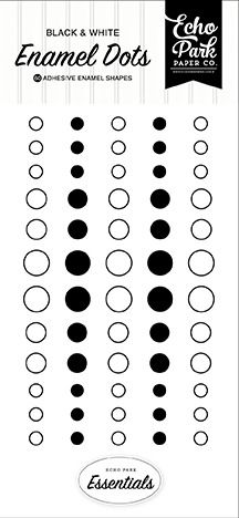 Enamel Dots - Black &amp; White - Essentials Collection