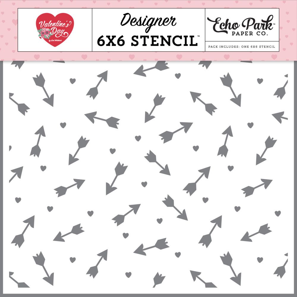 Love Arrows Stencil - Valentine&#39;s Day Collection