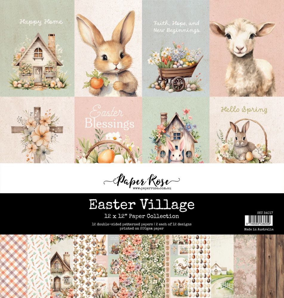 12x12 Paper Collection - Easter Village Collection
