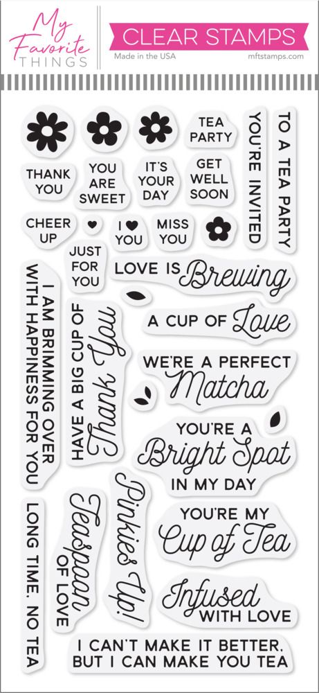 Cup of Tea - Clear Stamp Set