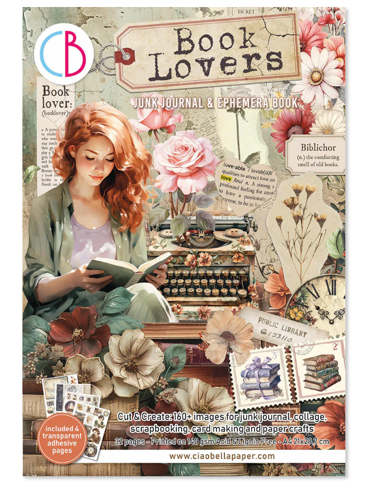 Book Lovers - Junk Journal &amp; Ephemera Book
