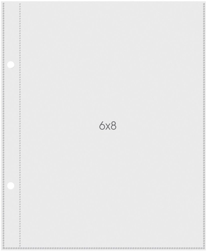 6x8 Pocket Pages - For 6x8 Binders