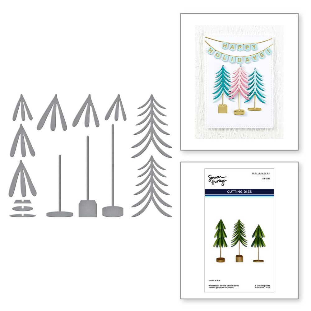 Whimsical Bottle Brush Trees - Die Set