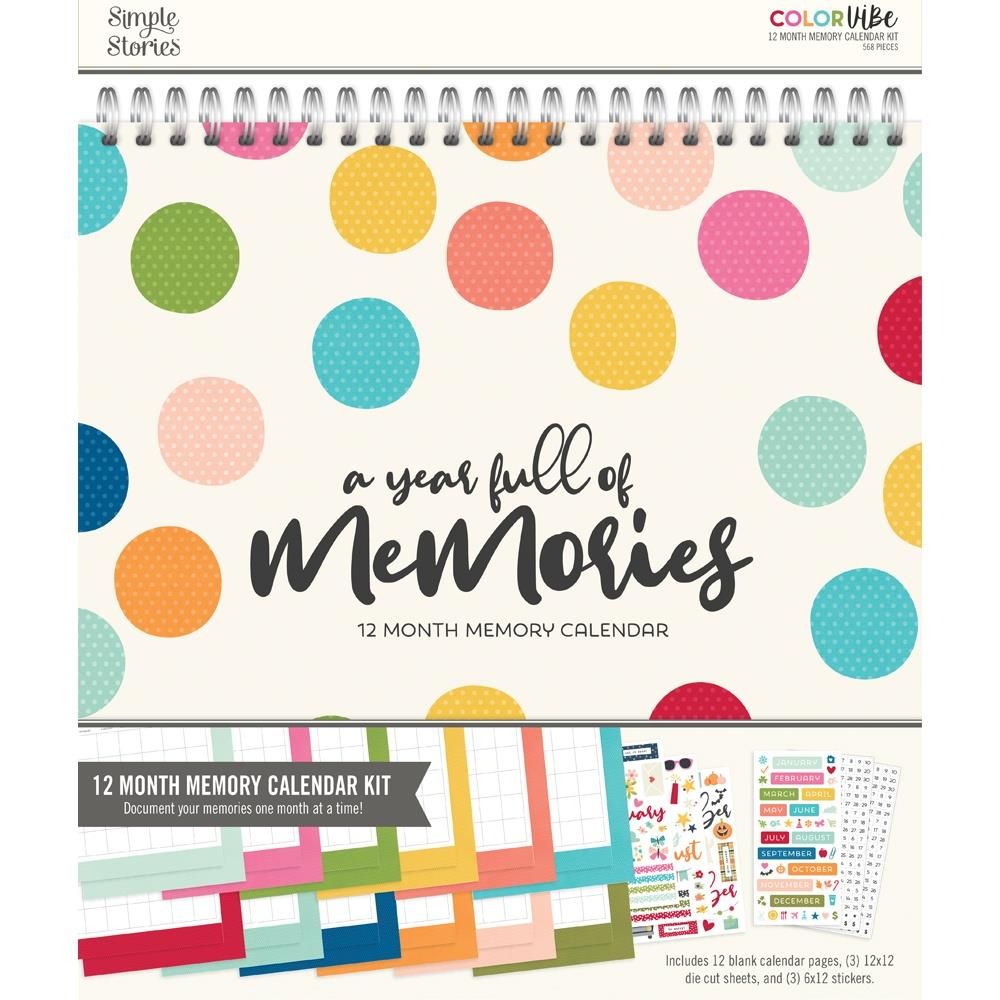 A Year Full of Memories - 12 Month Memory Calendar Kit