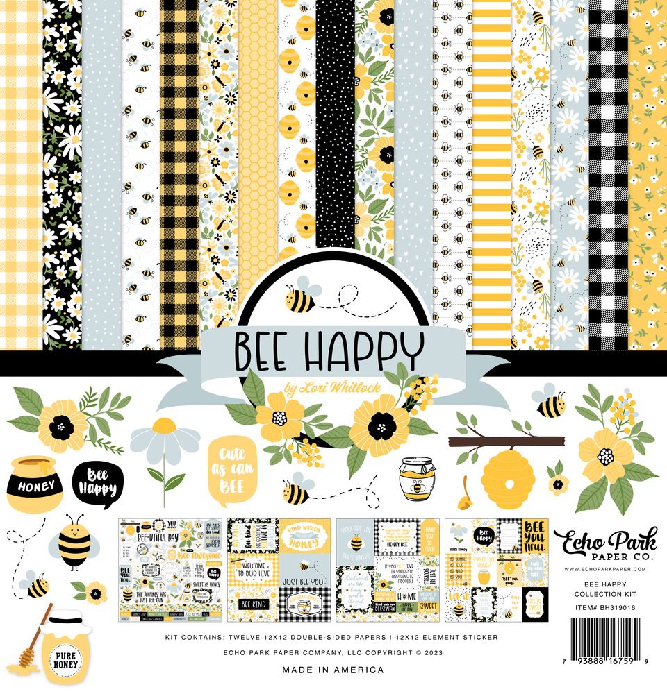 12x12 Collection Kit - Bee Happy Collection