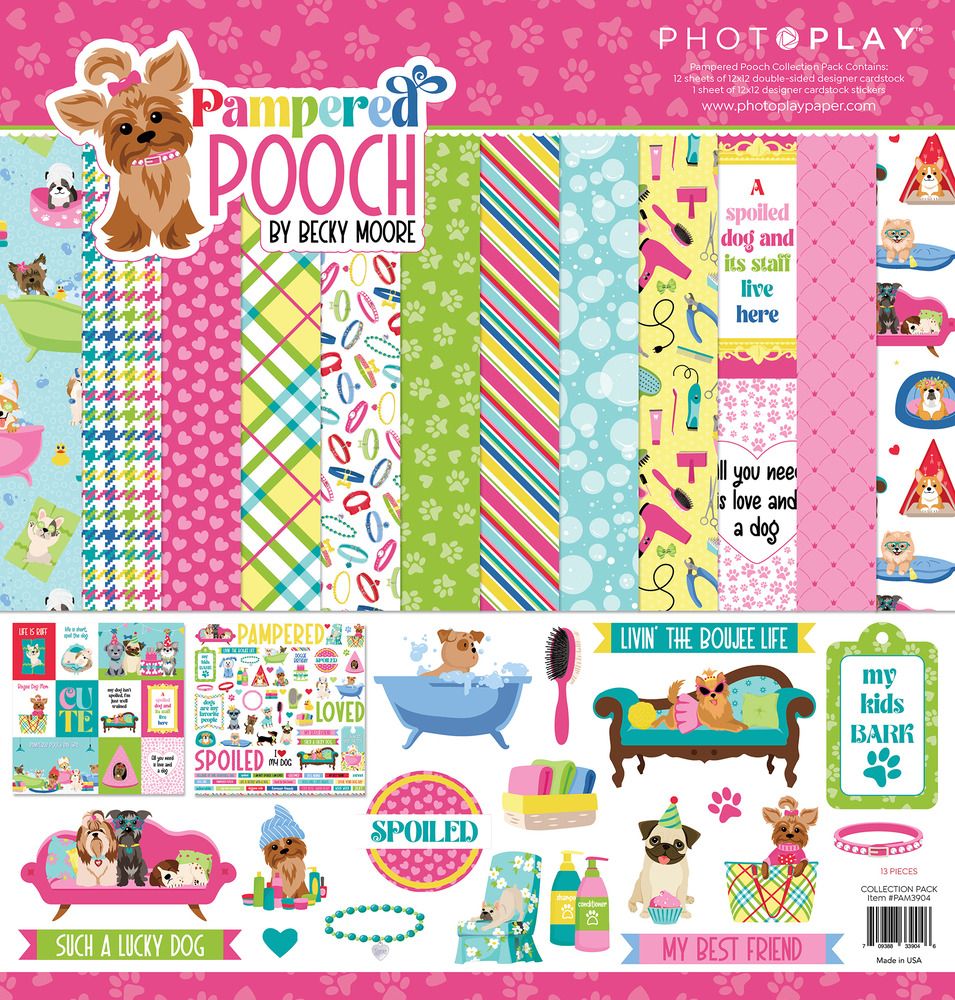 12x12 Collection Pack - Pampered Pooch Collection