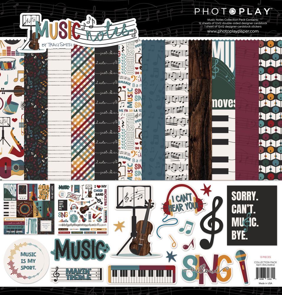 12x12 Collection Pack - Music Notes Collection