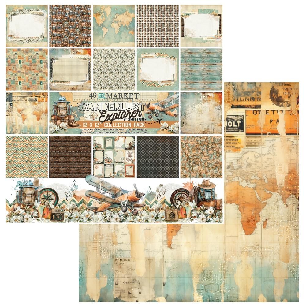 12x12 Collection Pack - Wanderlust Explorer Collection