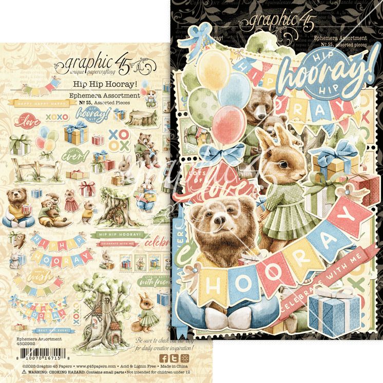Ephemera Set - Hip Hip Hooray Collection