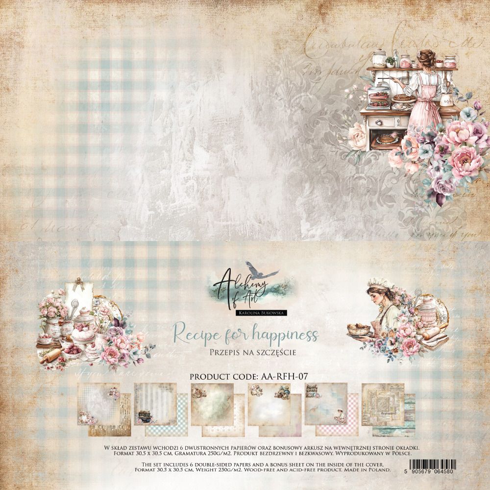 12x12 Paper Collection - Recipe for Happiness Collection