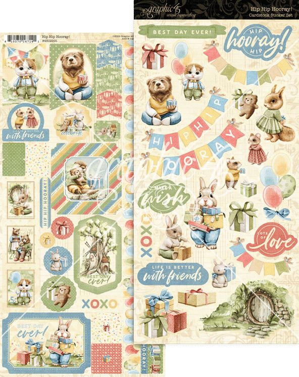 Sticker Set - Hip Hip Hooray Collection