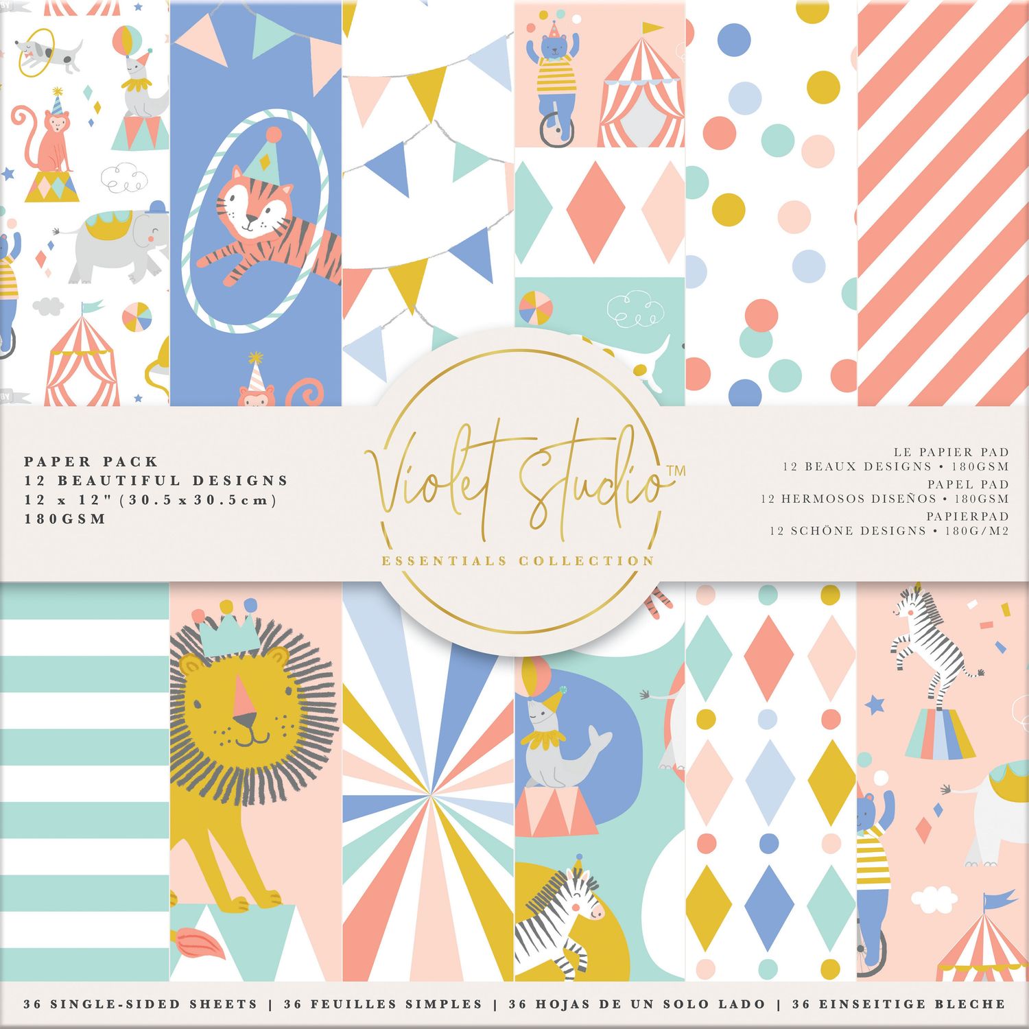 12x12 Paper Pad - Little Circus