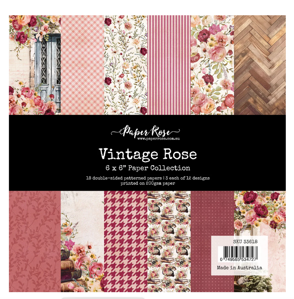 6x6 Paper Collection - Vintage Rose Collection