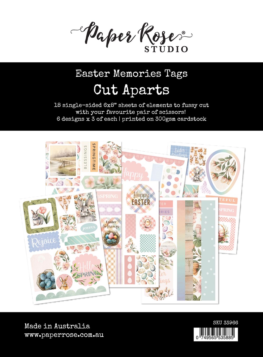 Tags - Cut Aparts Paper Pack - Easter Memories Collection