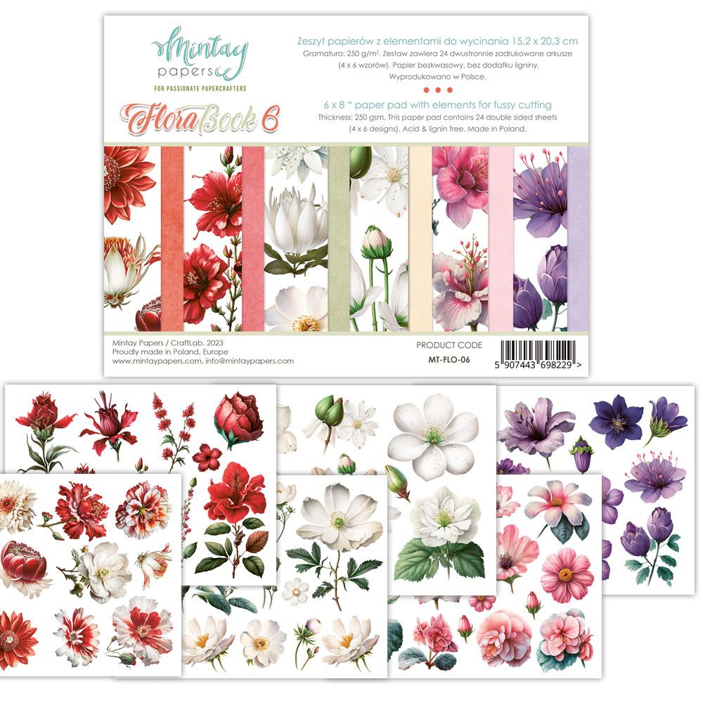 Flora Book 6 - 6x8 Paper Pad - Book Series
