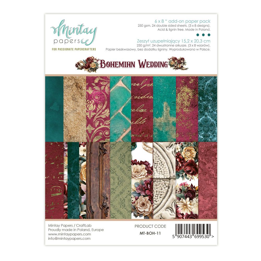 6x8 Add-on Paper Pack - Bohemian Wedding Collection