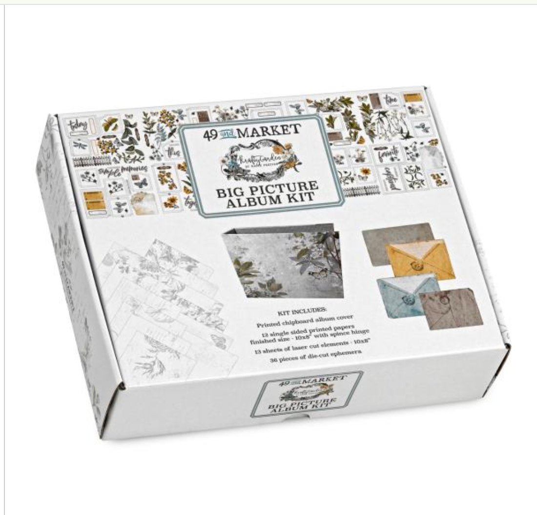 Big Picture Album Kit - Krafty Garden Collection
