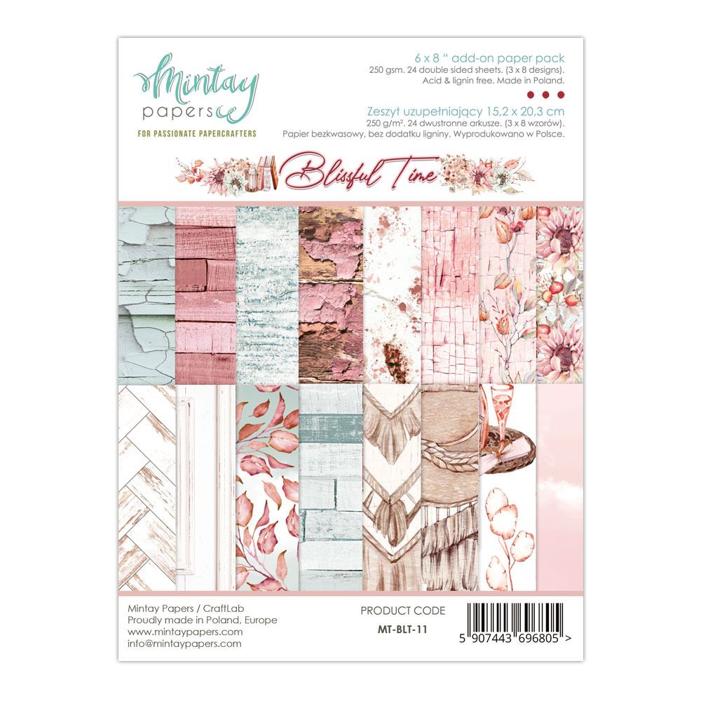 6x8 Add-on Paper Pad - Blissful Time Collection