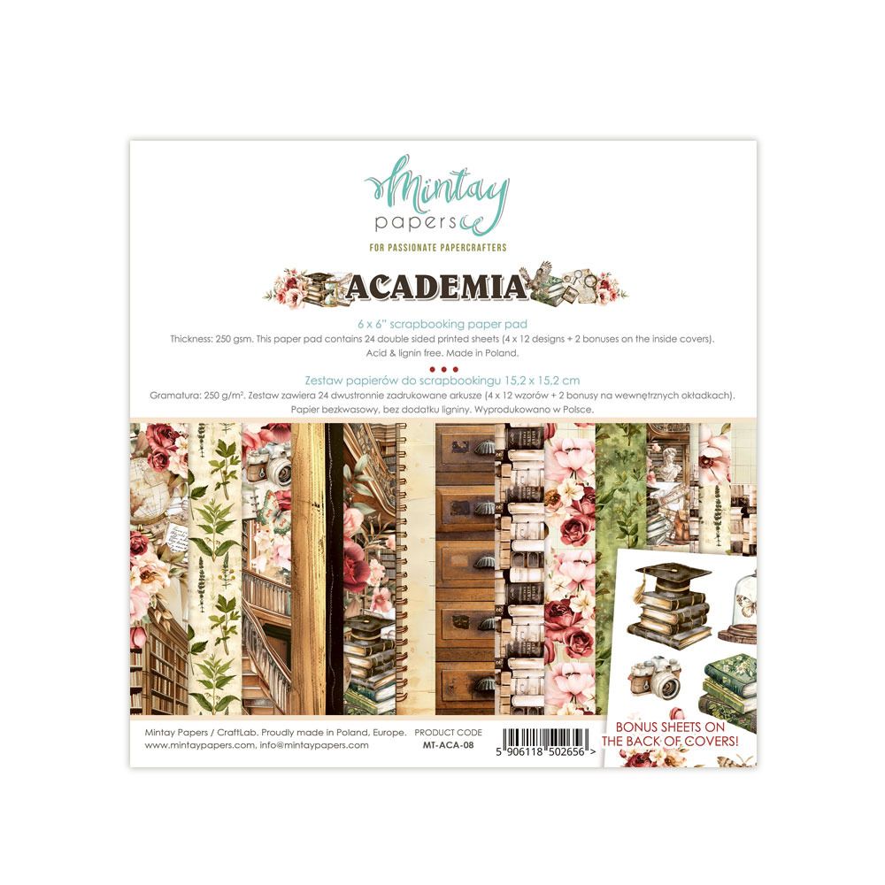6x6 Paper Pad - Academia Collection