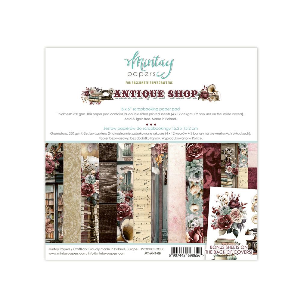 6x6 Paper Pad - Antique Shop Collection