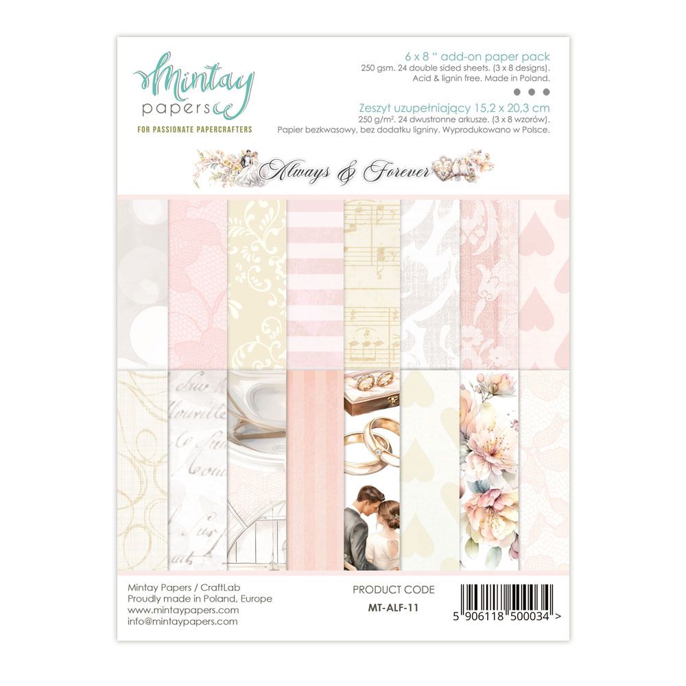 6x8 Add-on Paper Pad - Always &amp; Forever Collection
