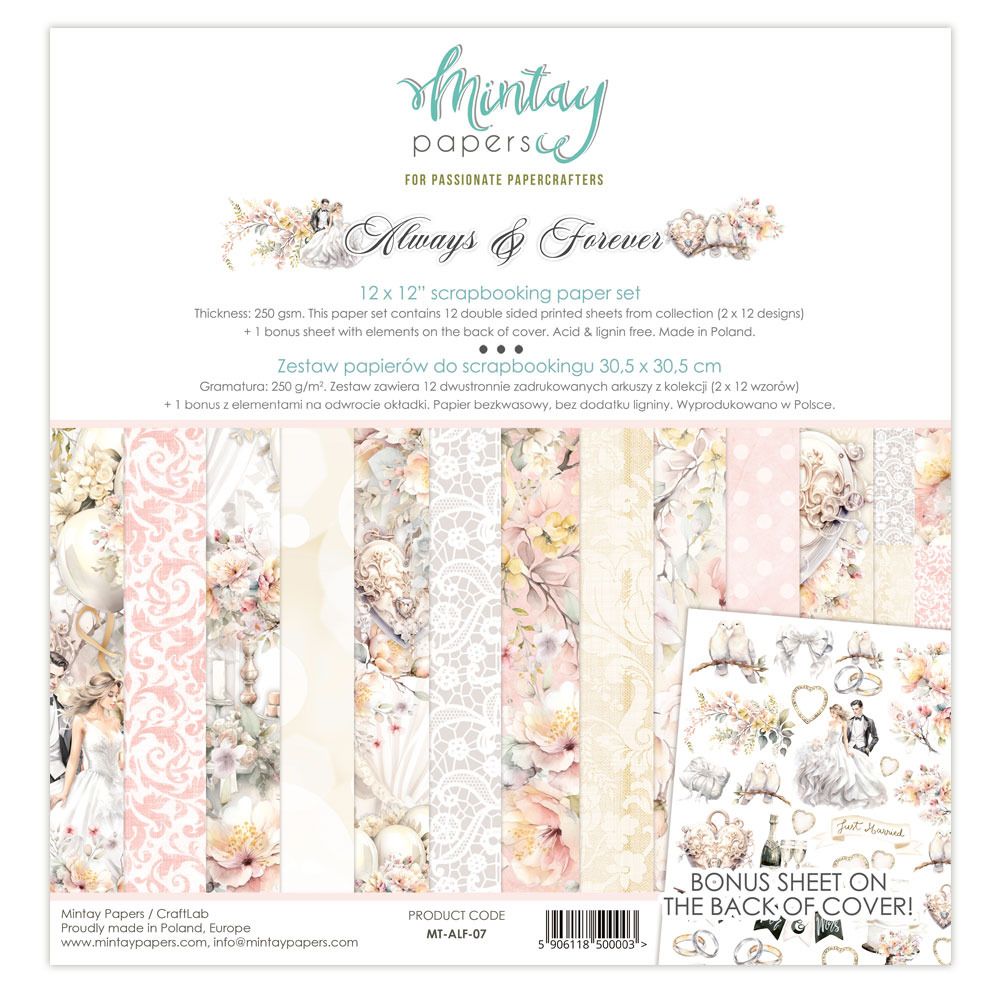 12x12 Paper Set - Always &amp; Forever Collection