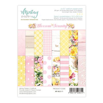 6x8 Add-on Paper Pad - Blossom Serenity Collection