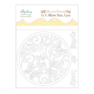 6x8 Chipboard Album - Blossom Serenity Collection